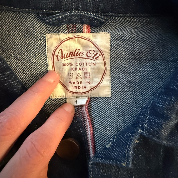 Auntie Oti Denim Jean Jacket EUC - Picture 8 of 8